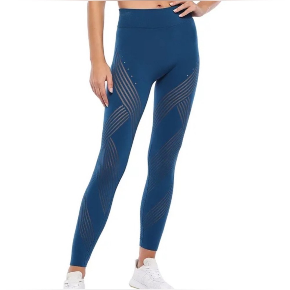 NWT Adidas Warp Knit High Rise Tights Leggings and top- Large - Picture 3 of 7